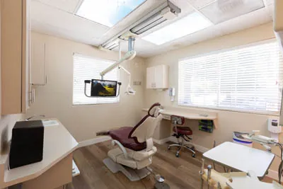 dental exam room at the office of Derek H. Tang, DDS