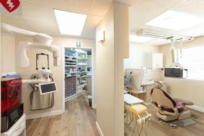 dental exam area at the office of Derek H. Tang, DDS in Sunnyvale, CA